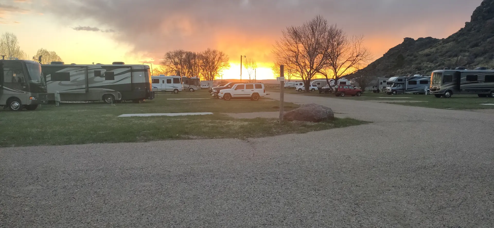 Sunset at Sunny Ridge RV Park
