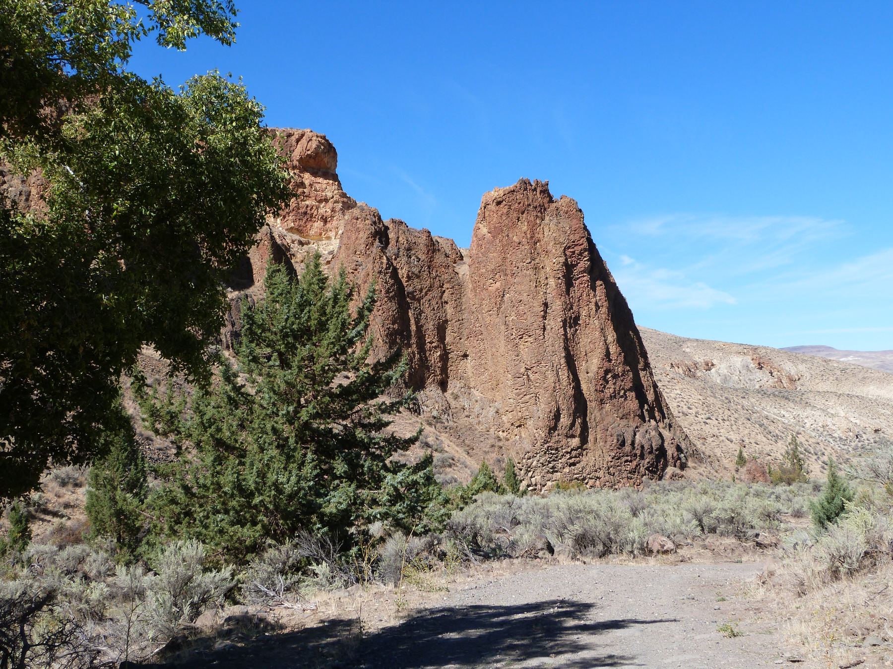 A rock formation in the Owyhee canyonlands of Malheur County, Oregon